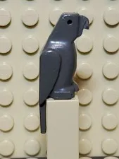 Lego Minifigure Parrot Dark Gray Minifig Bird Animal Pet