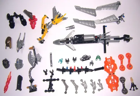 LEGO Bionicle Parts Lot Misc. Pieces Masks Vehicle Dragon Head