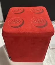 Imaginarium Lego storage Stool Cube -plush-red