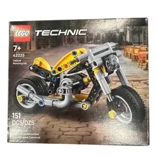 LEGO Kids Yellow Technic 42225 Motorcycle Building Set 151 pcs