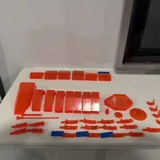 LEGO Trans-Neon Orange 40+ Pieces, Canopies Antennas Visors More Ice Planet