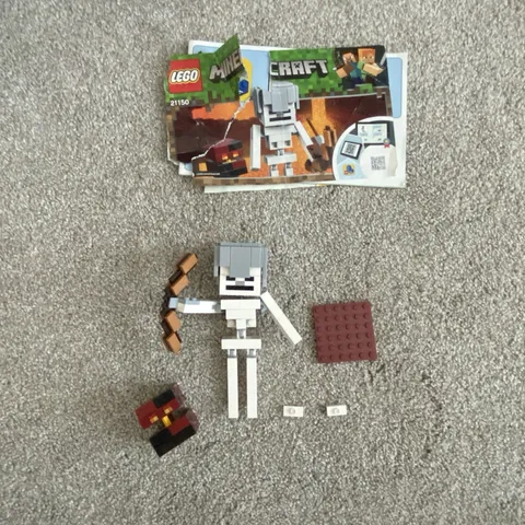LEGO Set 21150 Minecraft BigFig Skeleton With Magma Cube, W/ Instructions