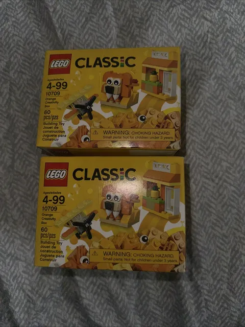 LEGO CLASSIC: Orange Creative Box (10709) Set Of 2 Boxes