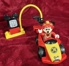 Lego Duplo Disney Mickey Race Car Roadster And Gas Pump