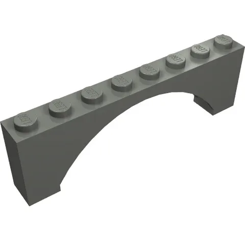 10x LEGO® Part 16577 - Arch 1 x 8 x 2 Raised