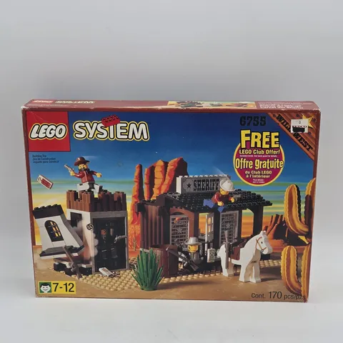 Vintage 1996 Lego #6755 Sheriff's Lock-Up Wild West- New W/ Open Box See Picture