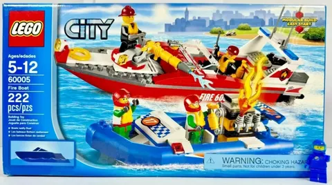LEGO 60005 City Fire Boat New Sealed Retired Rescue Racing Town Fireman NISB