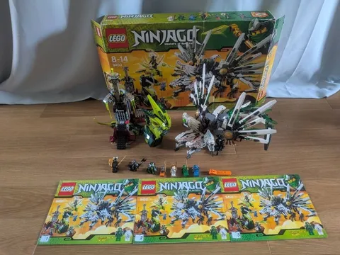 LEGO NINJAGO Epic Dragon Battle 9450 In 2012 Used Retired Comp W/Manual & Box