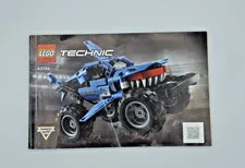 Lego Technic 42134 Monster Jam Megalodon Instructions and Sticker Sheet 2022