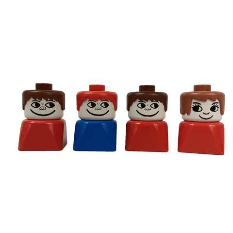 Lego Duplo 4 People Boy Girl Lot Figure Building Brick Toy Replacement Parts