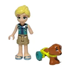 Lego FRIENDS Inclusive Minifigure Lot Doll Limb Difference Dachshund Wheelchair