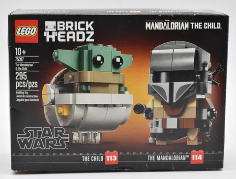 Lego Star Wars Brickheadz Mandalorian the Child #75317 RETIRED New Sealed