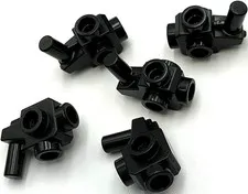 Lego 5 New Black Minifigure Weapons Gun Blaster with Studs on Sides Parts