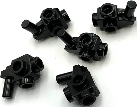 Lego 5 New Black Minifigure Weapons Gun Blaster with Studs on Sides Parts