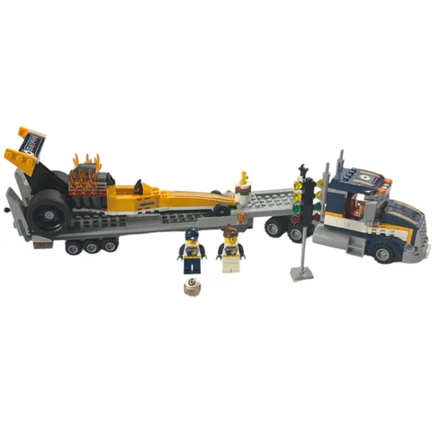 LEGO CITY DRAGSTER TRANSPORTER #60151 EXCELLENT USED CONDITION