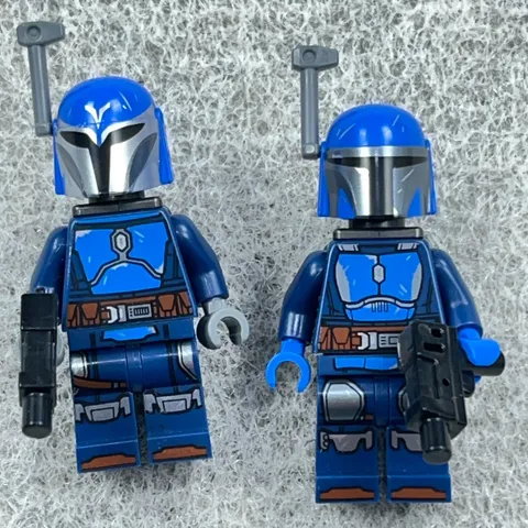 LEGO Star Wars Mandalorian Warrior & Nite Owl Minifigures 75373 Blue Set