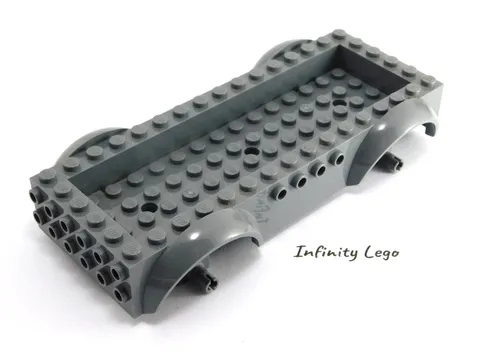 LEGO Dark Grey Vehicle Base 8 x 16 x 2.5 with 3 Holes Car Truck (18923)  x1