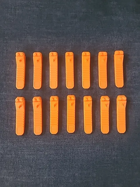 LEGO Brick Separator Lot of 14 Pieces Orange Plastic Building Tool Accessory
