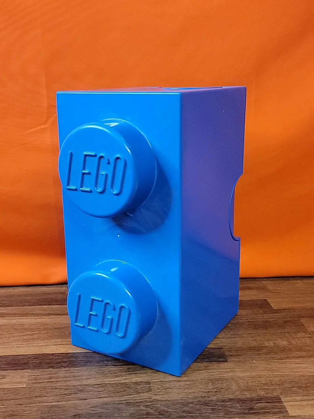 2017 Lego Blue Stackable 1X1 Storage Box Container Peg Brick