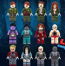 12 figure Set Custom Zombie Horror Minifigures Lot Apocalypse Undead WorksW/Lego