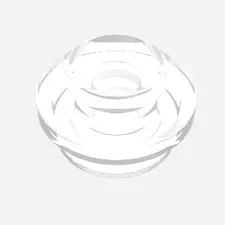 LEGO Part 6141 - Trans-Clear Plate Round 1 x 1 with Solid Stud