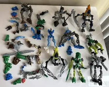 Lego Bionicles Incomplete Sets Parts Only Vakhi Rahkshi Toe Lewa With DMG Lot