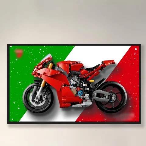 Display Wallboard for Lego Technic Ducati Panigale V4 S Wall Mount for 42202 NEW