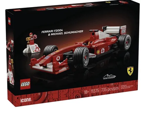 LEGO Icons Ferrari F2004 & Michael Schumacher Set 11375 735 pcs 18+