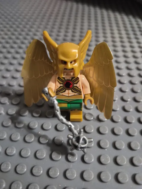 LEGO Hawkman Minifigure w/ Wings, Gold Helmet & Mace DC Super Heroes 5+