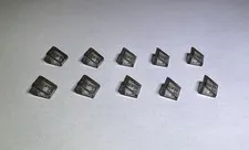 Lego Lot Of 10 Roof Tiles Tile 1x1x2/3 Trans Brown Transparent New 1x1