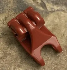 LEGO Bionicle 64251 Fist with Axle Hole 3 Fingers Genuine MOC. Maroon Red