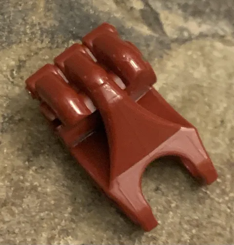 LEGO Bionicle 64251 Fist with Axle Hole 3 Fingers Genuine MOC. Maroon Red
