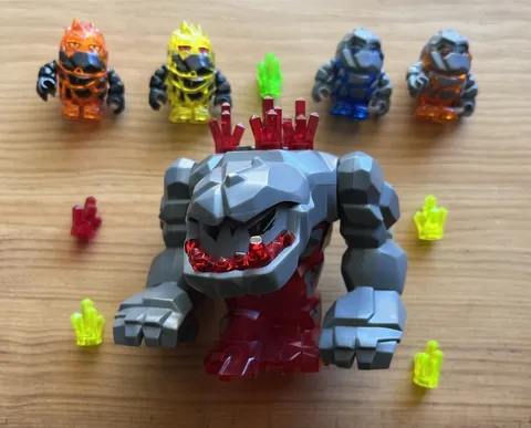 LEGO Power Miners Rock Monsters Minifigures (Set of 5) Good condition
