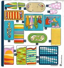 LEGO STICKER SHEET 42699 BEACH HOUSE WITH SEALS from set New & Genuine