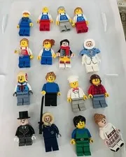 LEGO Minifigure Lot 16 Mixed Town City Arctic Explorer Chef Worker Vintage 