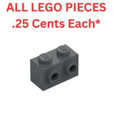LEGO Brick 1x2 Studs One Side Dark Bluish Gray 11211 - Genuine LEGO Parts Pieces