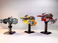 Display stand for LEGO Star Wars Jedi Interceptor: 75281, 75360, 75135 & more
