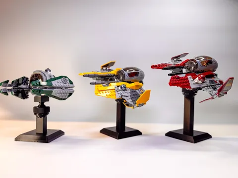 Display stand for LEGO Star Wars Jedi Interceptor: 75281, 75360, 75135 & more