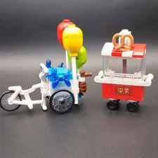 LEGO 10303 Loop Coaster Pretzel & Balloon Carts Incomplete 