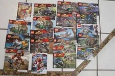 LEGO INSTRUCTIONS MANUALS BOOKLETS Lot of  20 Super Heroes, Avengers, Batman