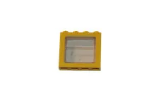 Lego® TRAIN Railway 9V 12V RC Window with Glas 4x3 STANDARD YELLOW