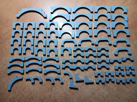 LEGO LOT 82 LIGHT BLUISH GRAY BRICK ARCHES 1X8X2 1X6X2 1X4X2 1X4 1X6 MORE