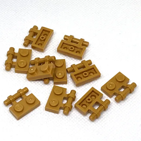 LEGO Parts - Pearl Gold Plate 1 x 2 with Bar Handle on Side - No 2540 - QTY 10