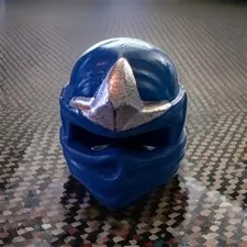 LEGO 98133pb02 Blue Minifigure, Headgear Ninjago Wrap W/ Silver 3 Point Emblem