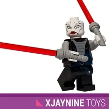 GENUINE LEGO STAR CLONE WARS Asajj Ventress Minifig with Double Lightsabers NEW 