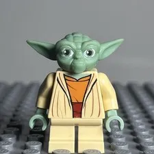 Lego Star Wars Yoda Minifigure White Hair Clone Wars sw0685 - 1K