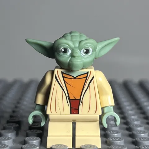 Lego Star Wars Yoda Minifigure White Hair Clone Wars sw0685 - 1K