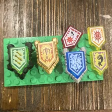 LEGO NEXO Knights NEXO Powers Wave 1 Shield Accessories Lot of 6 Translucent