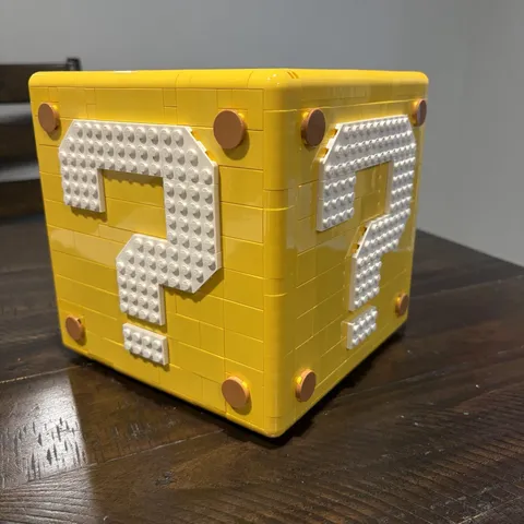(FULLY BUILT) LEGO Super Mario 64 Question Mark Block (71395) NoInstructions&Box
