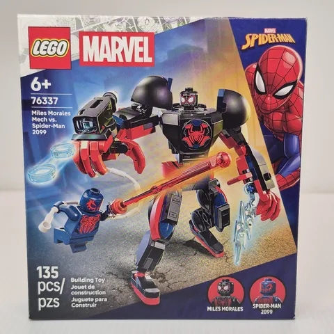 LEGO 76337  Marvel Super Heroes Miles Morales Mech vs. Spider-Man 2099 New